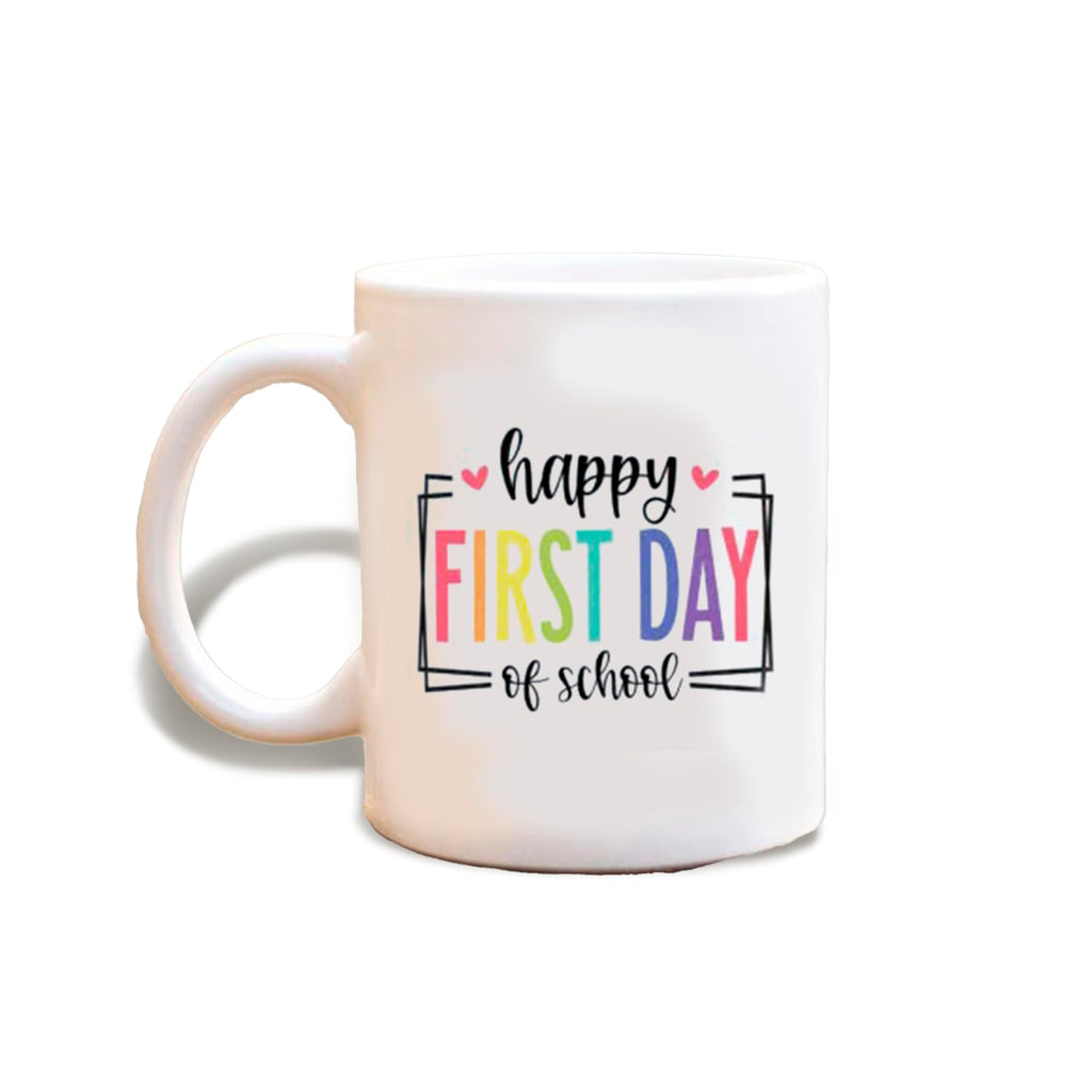 Taza de cerámica de regreso a clases, 11 oz, temática del primer día de clases