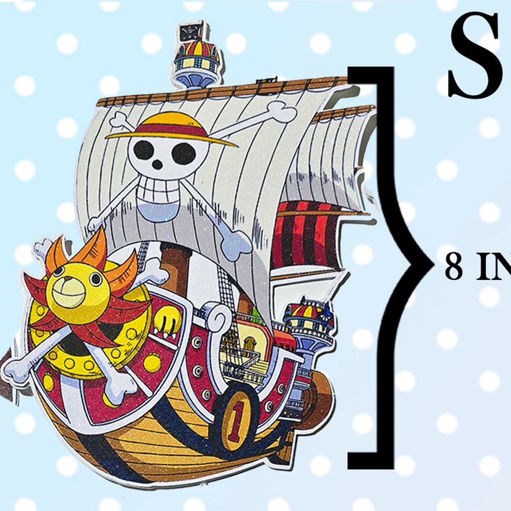 Personalized 3D Glitter Cartoon Cake Topper (ONE PIECE)