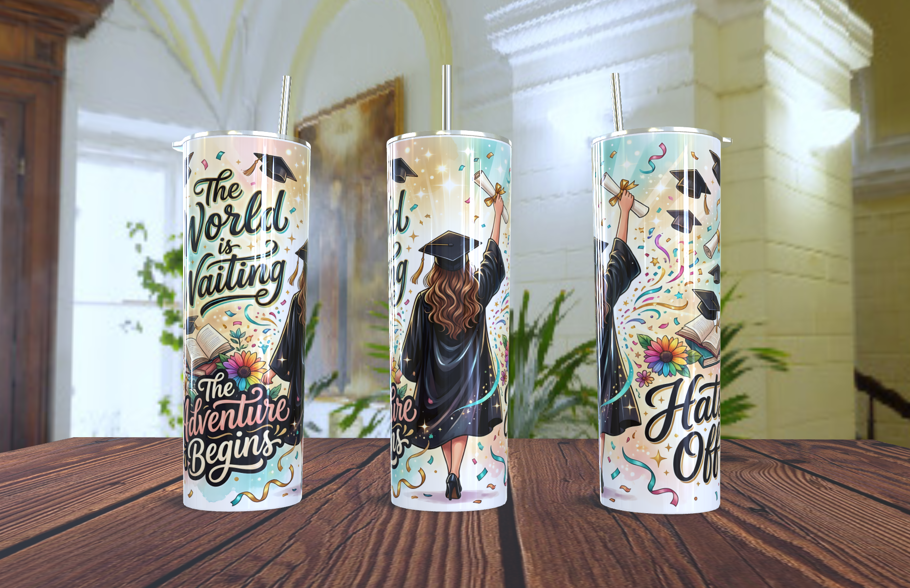 2026 Graduation Tumbler 20 oz | Personalized Stainless Steel Insulated Cup