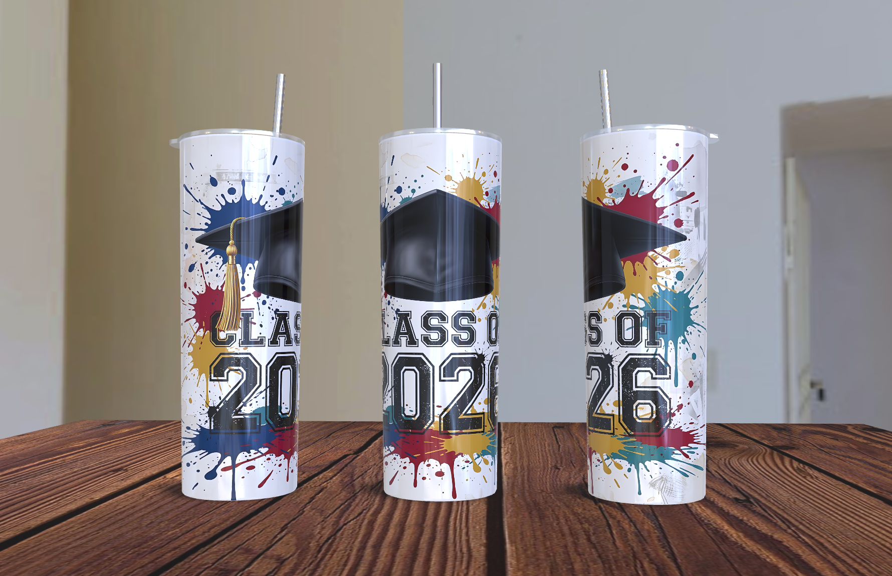 2026 Graduation Tumbler 20 oz | Personalized Stainless Steel Insulated Cup