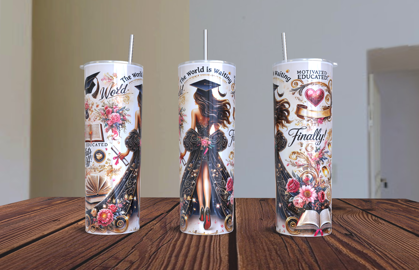 2026 Graduation Tumbler 20 oz | Personalized Stainless Steel Insulated Cup