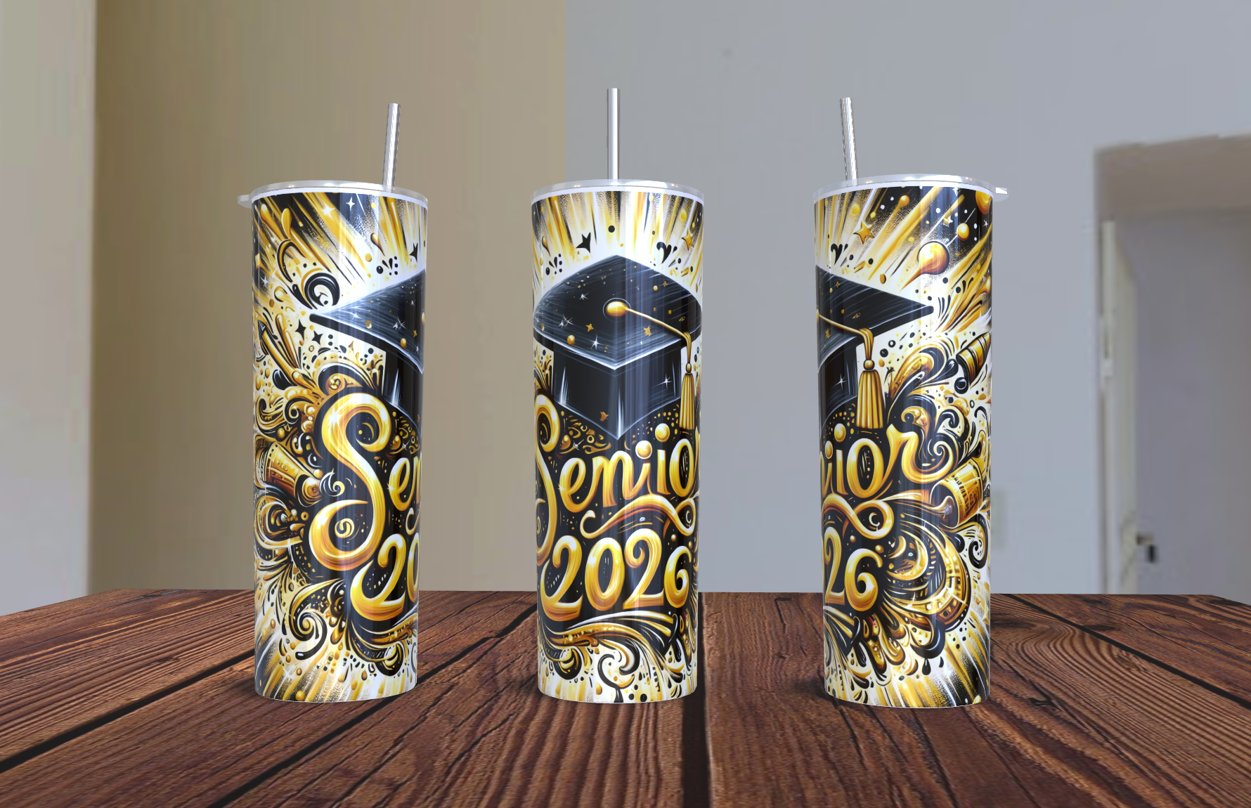 2026 Graduation Tumbler 20 oz | Personalized Stainless Steel Insulated Cup