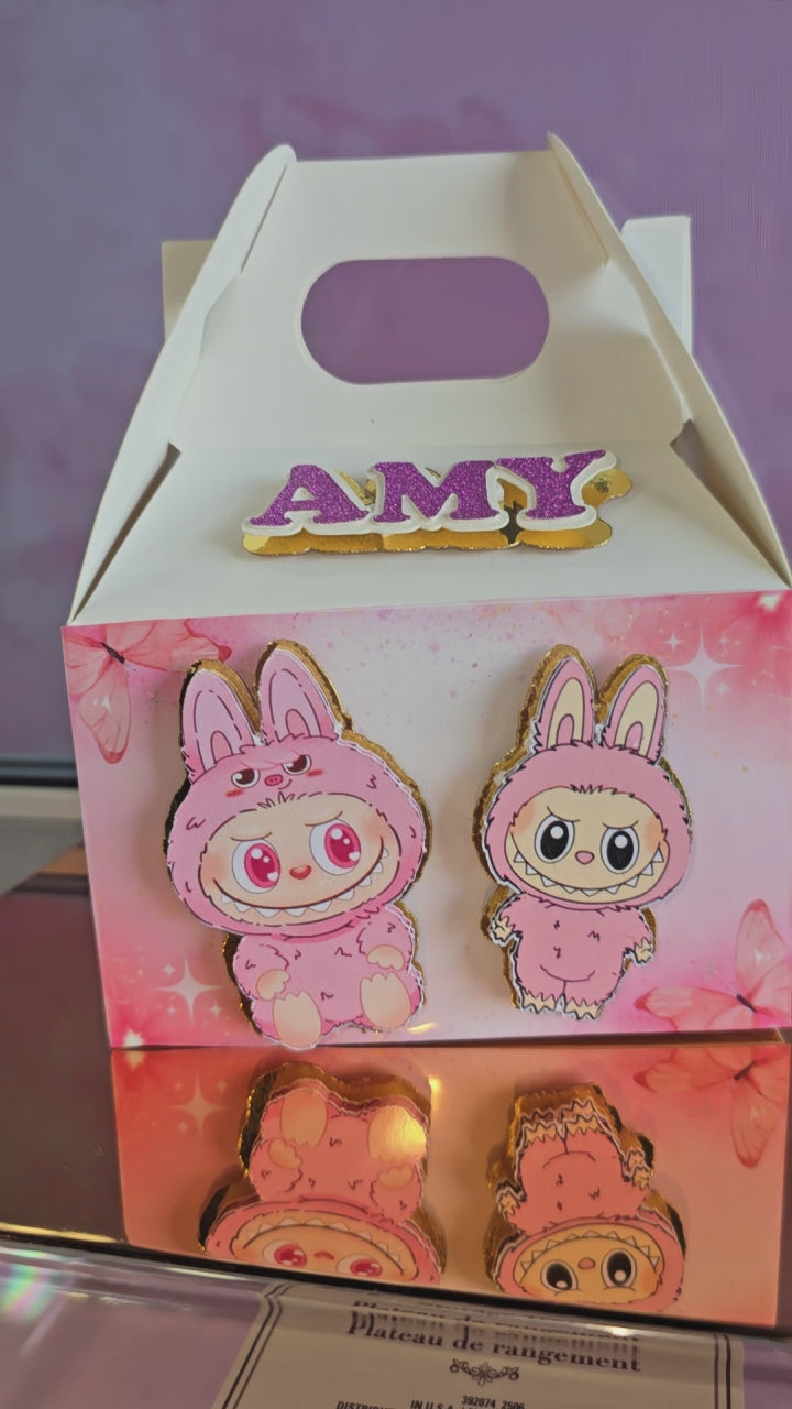 Mini Cajas Dulceras Personalizadas Estilo Box Lunch - Cajitas para Fiestas