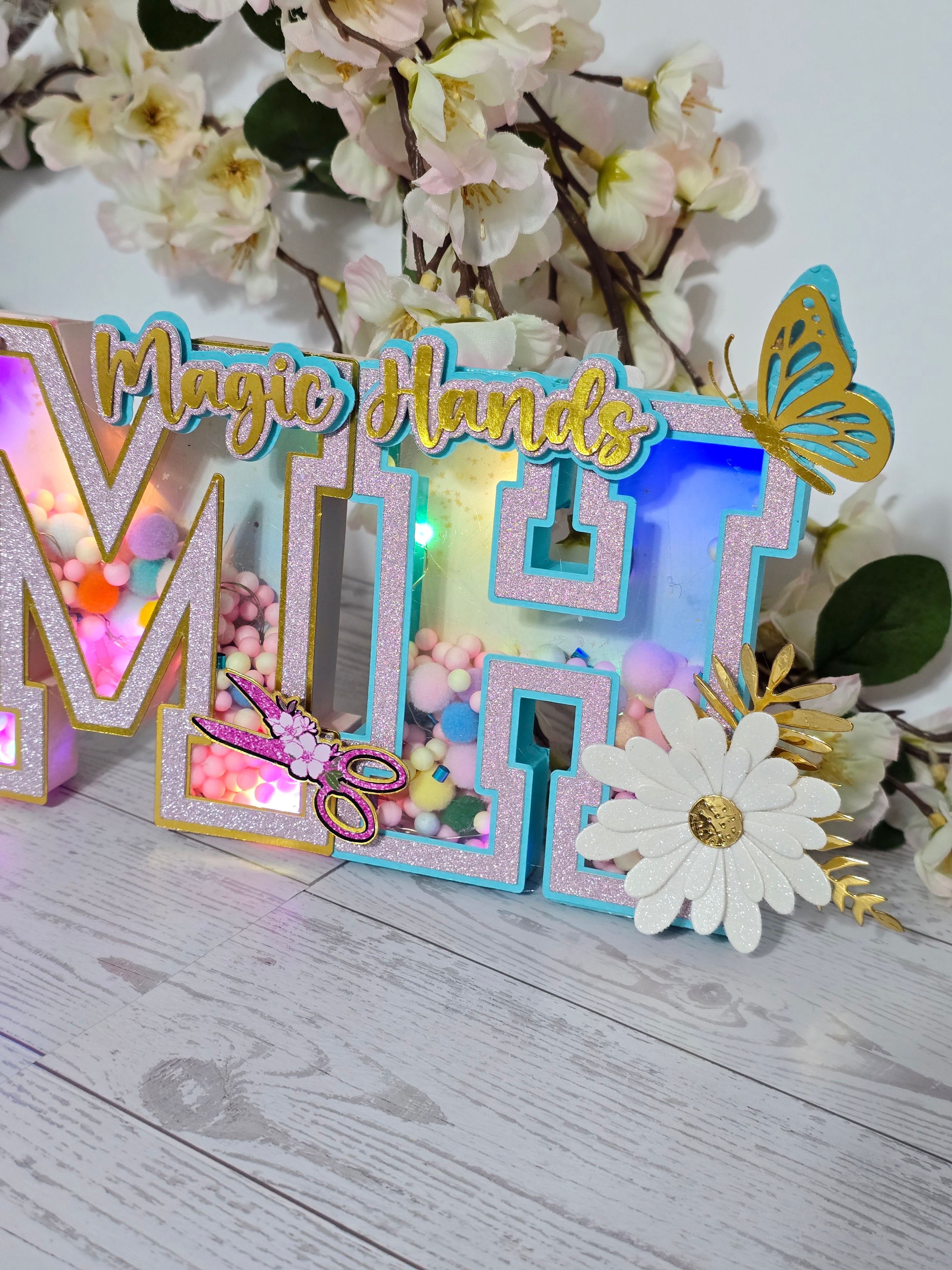Personalized 3D Light-Up Letters – Custom Party Décor