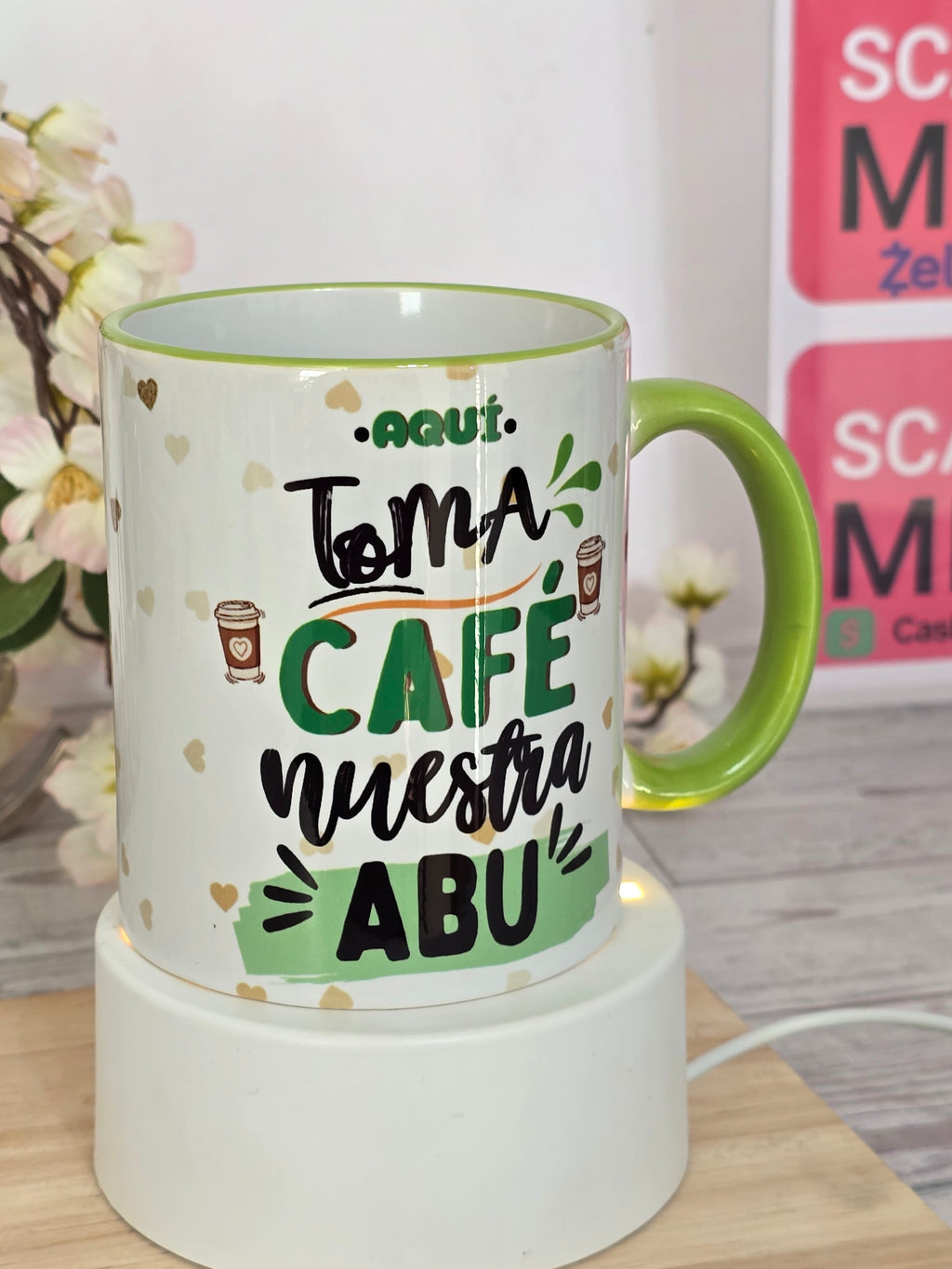 Taza Personalizada Día de la Madre | Mamá, Abuela, Abu, Bisabuela | 11oz Cerámica