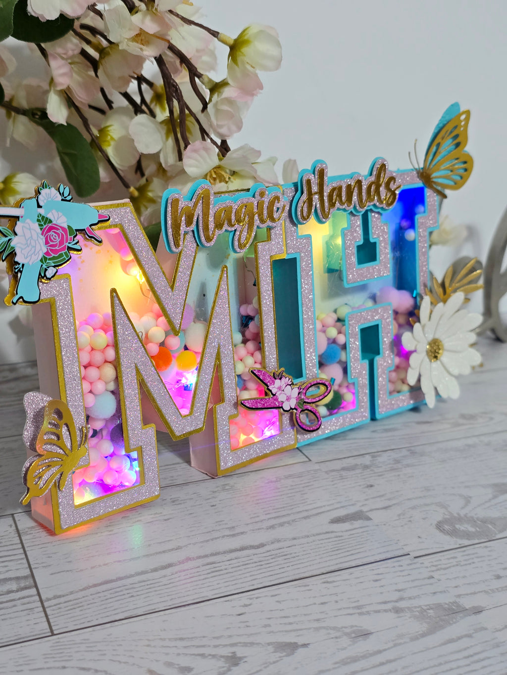 Personalized 3D Light-Up Letters – Custom Party Décor