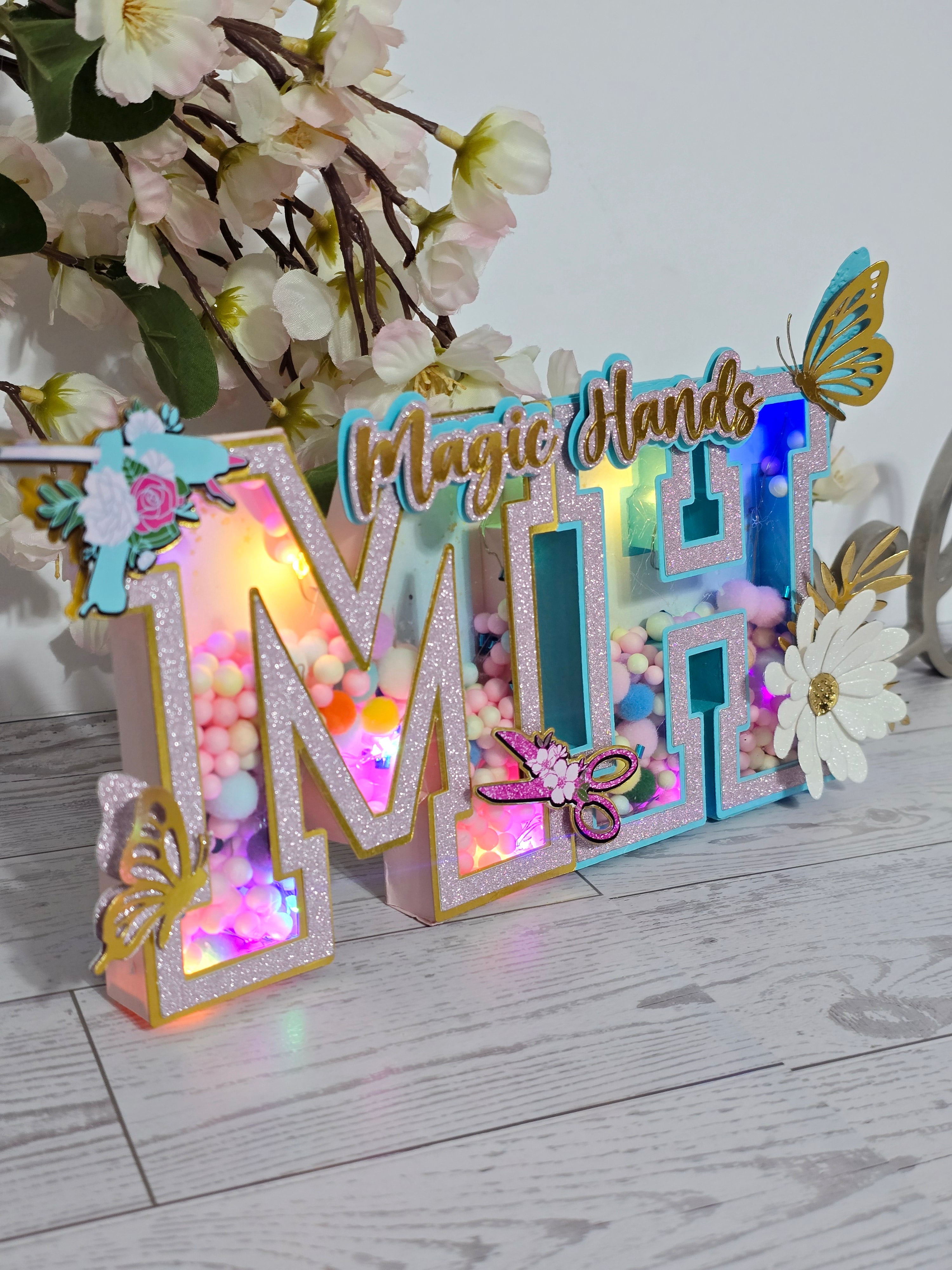 Personalized 3D Light-Up Letters – Custom Party Décor