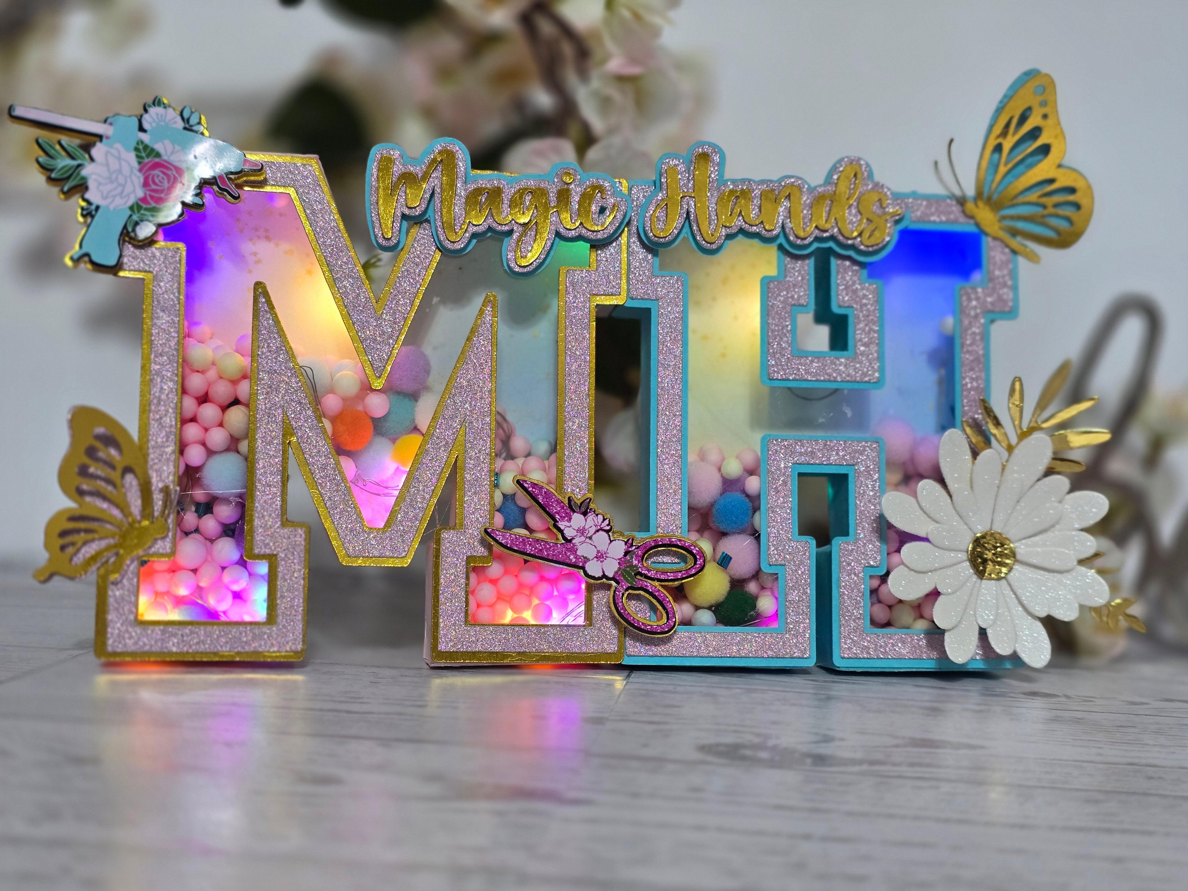 Personalized 3D Light-Up Letters – Custom Party Décor