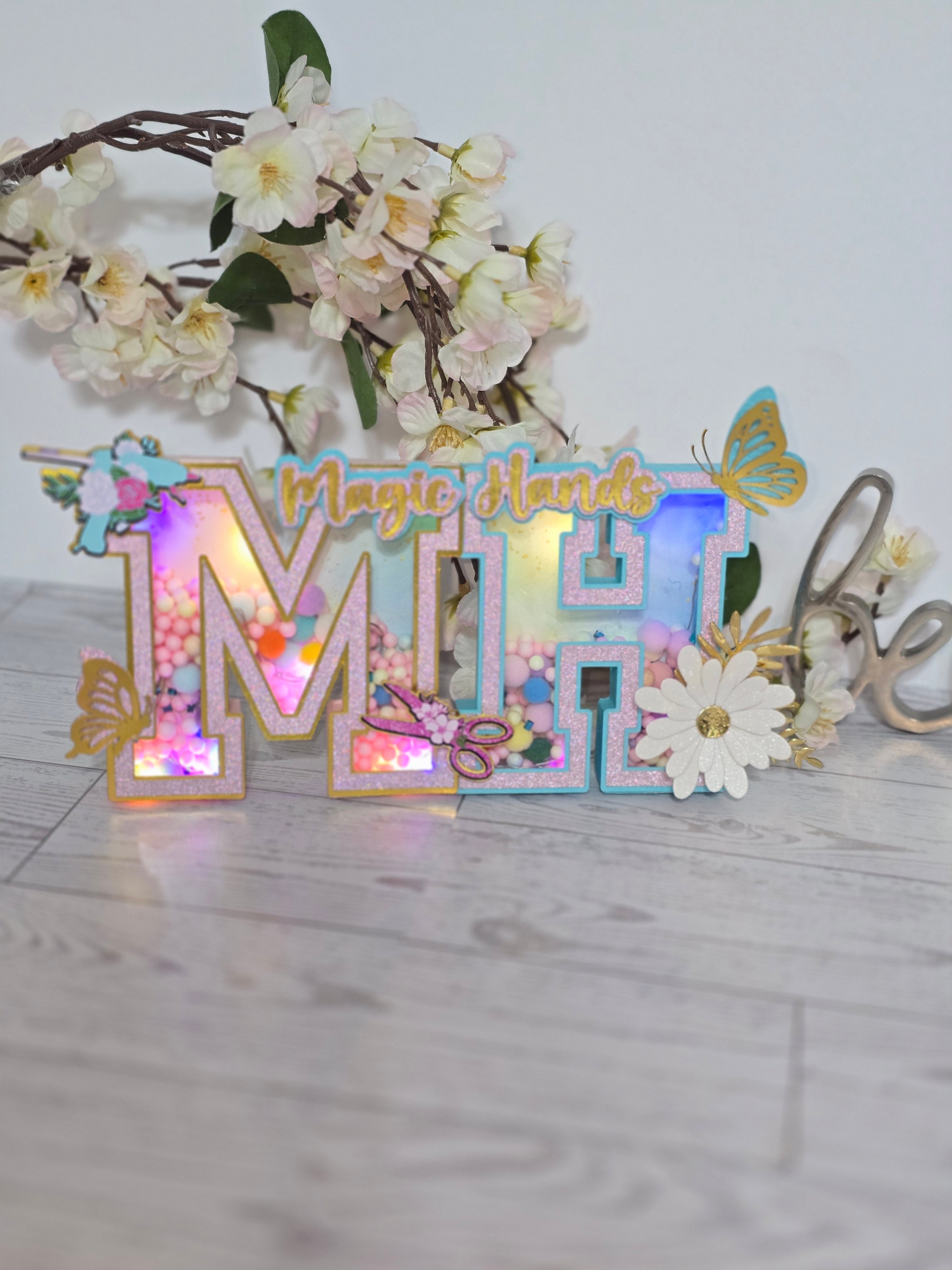 Personalized 3D Light-Up Letters – Custom Party Décor