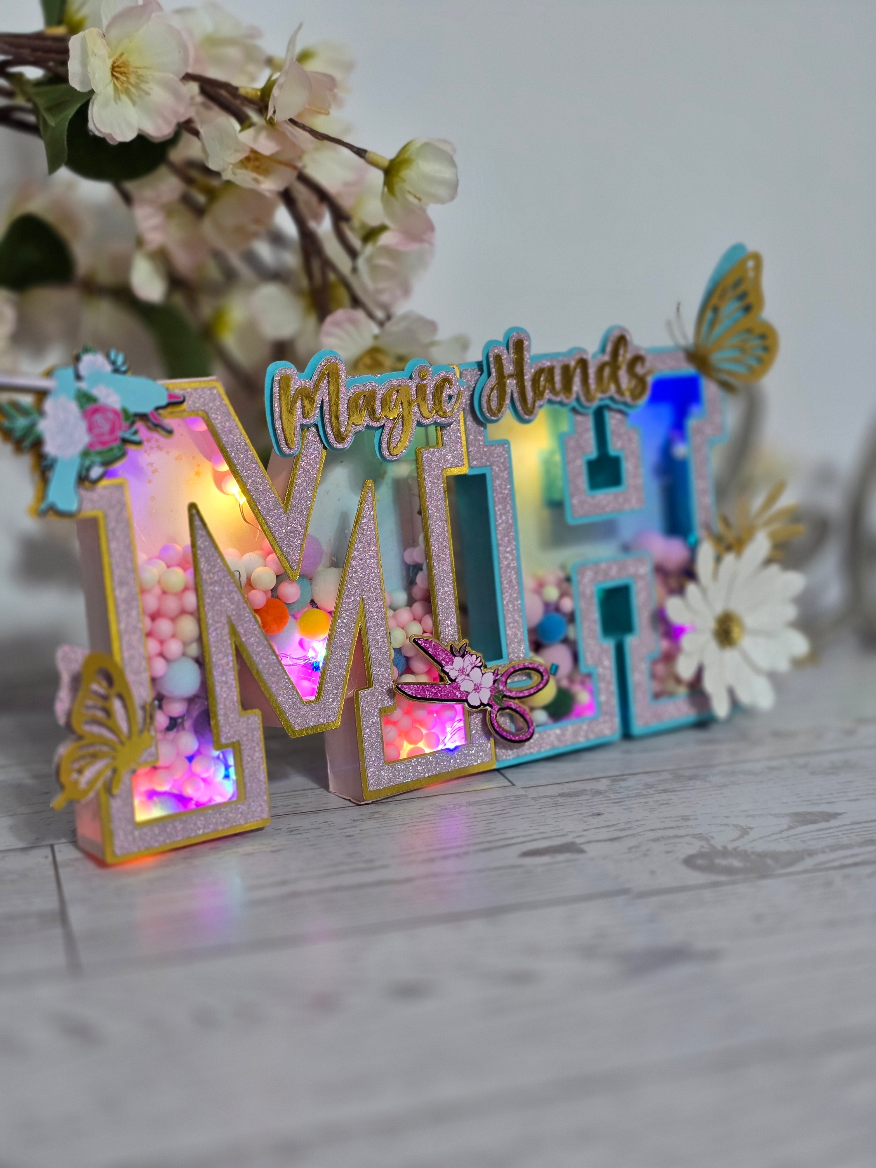 Personalized 3D Light-Up Letters – Custom Party Décor