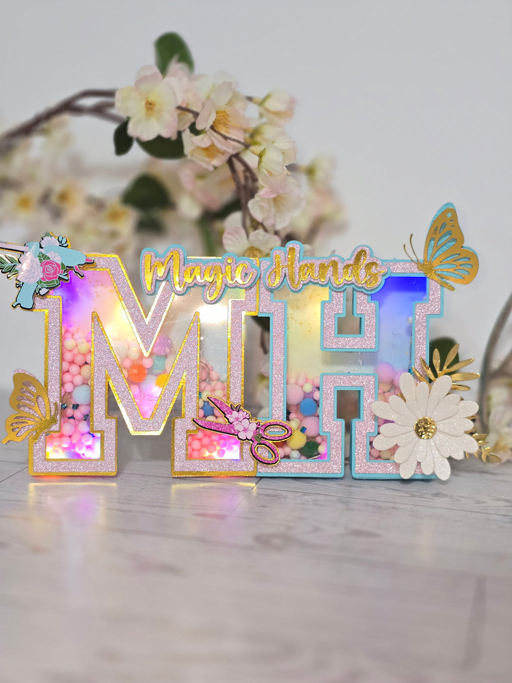 Personalized 3D Light-Up Letters – Custom Party Décor