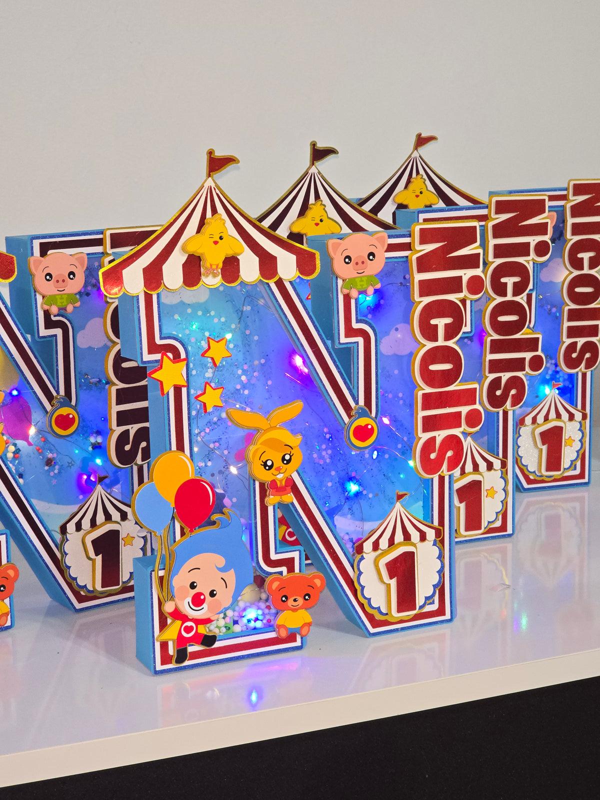 Custom 3D Light-Up Letters & Glowing Table Centerpiece (Plim)