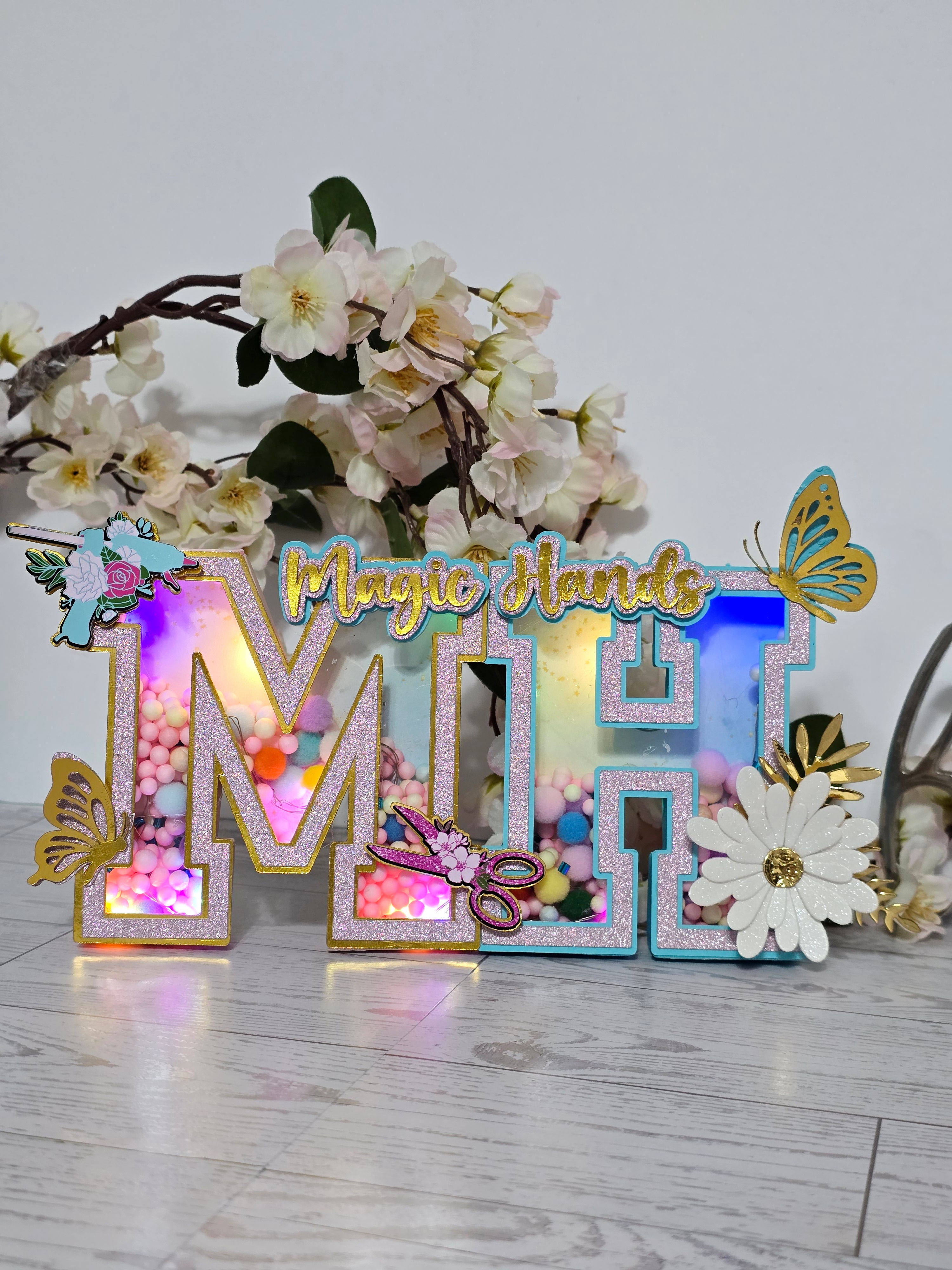 Personalized 3D Light-Up Letters – Custom Party Décor