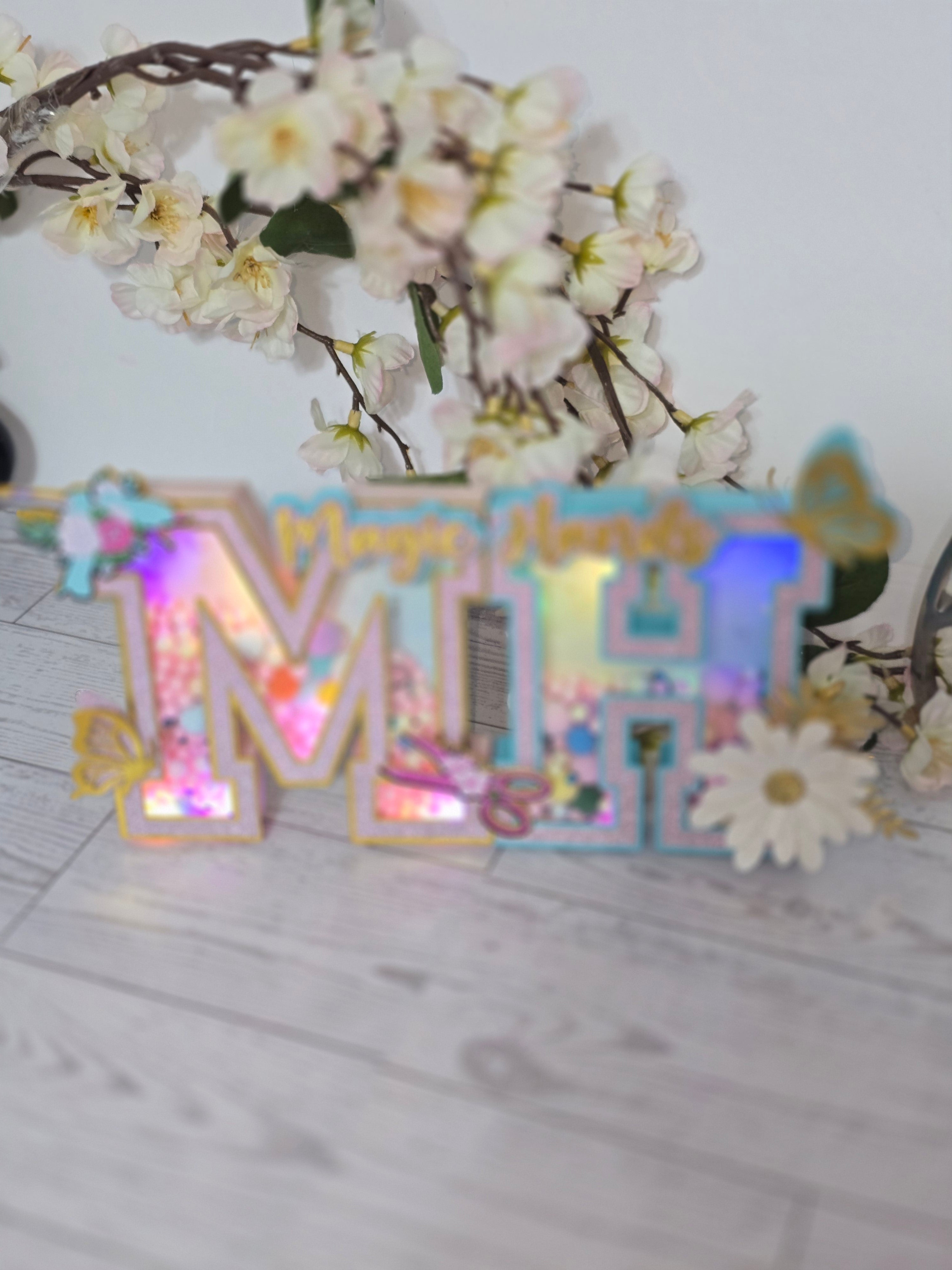 Personalized 3D Light-Up Letters – Custom Party Décor